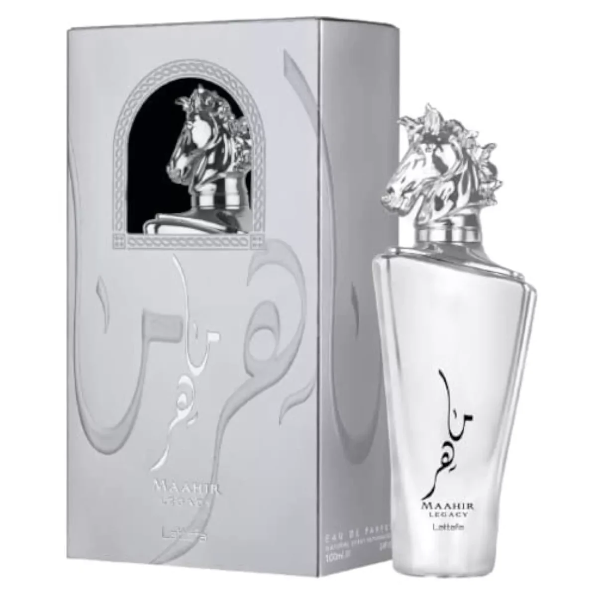 Perfume LATTAFA MAAHIR SILVER 100ML - Imagen 1