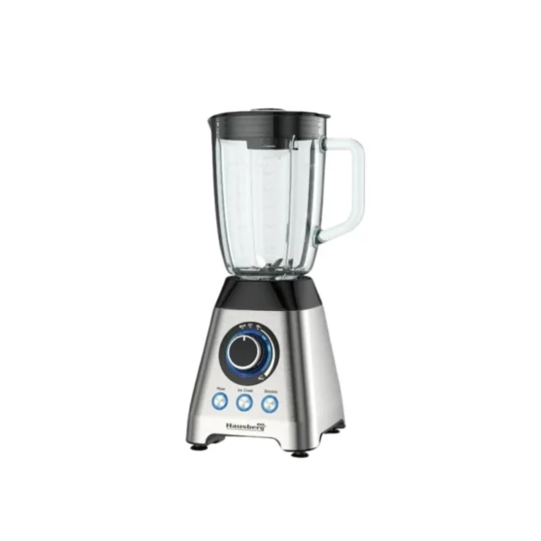LICUADORA KJ2003 2 EN 1 DE 3 VELOCIDADES JARRA DE VIDRIO 1.5L 350W INOX NEGRO 220V