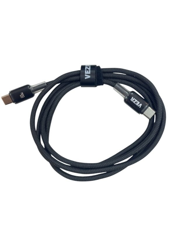 USB TIPO C/TIPO C VD03 60W 1.2M PRETO VEZR