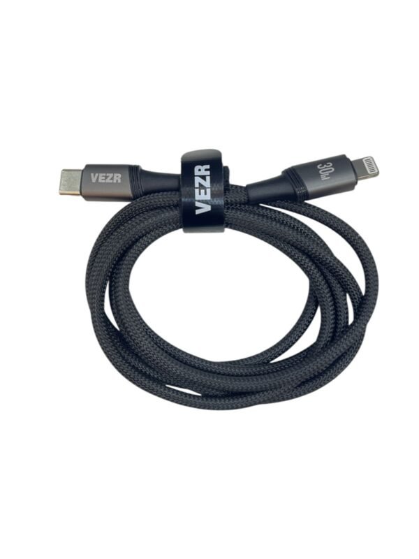 USB IPHONE C/LIGHTING VD05 30W 1.2M PRETO VEZR