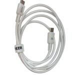 USB TIPO C/TIPO C VD04 60W 1.2M BRANCO VEZR