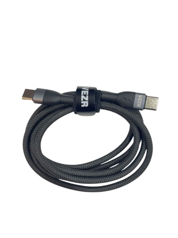 USB TIPO C/TIPO C VD02 60W 1.2M PRETO VEZR