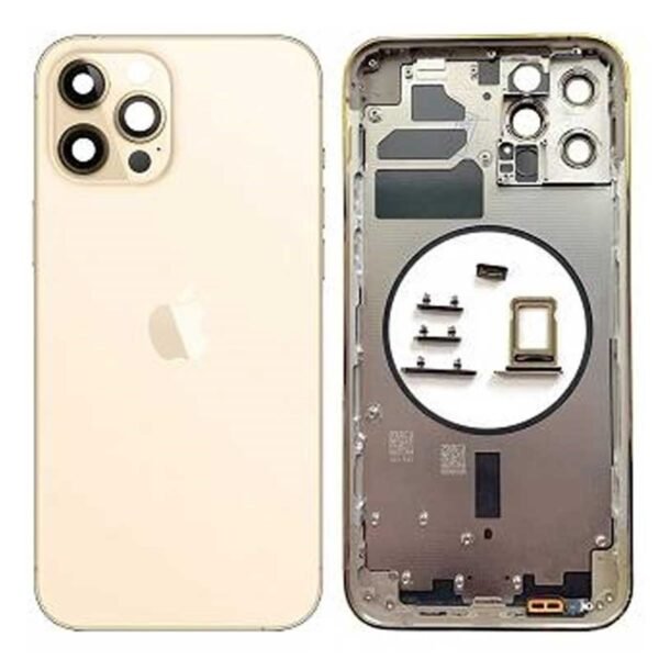 CHASIS IPHONE 12 PRO DOURADO(COMPLETO)