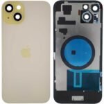 TAPA TRASERA IPHONE 15 PLUS AMARILLO CON LENTE