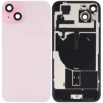 TAPA TRASERA IPHONE 15 PINK CON FLEX NFC