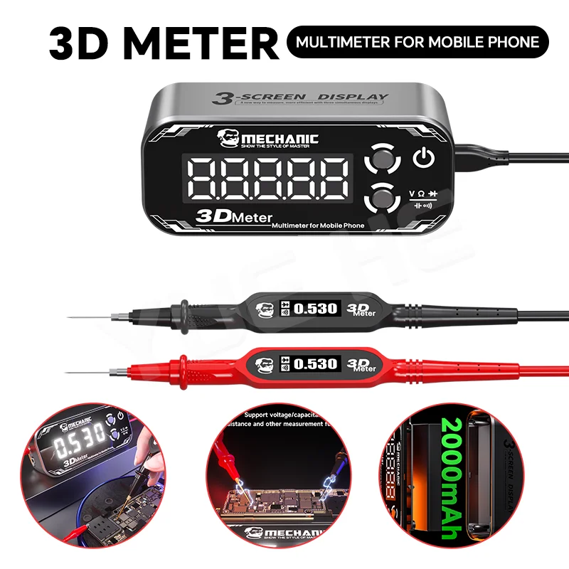 260489-1 MULTIMETRO DIGITAL 3D METER V3.0 MECHANIC - Imagen 1