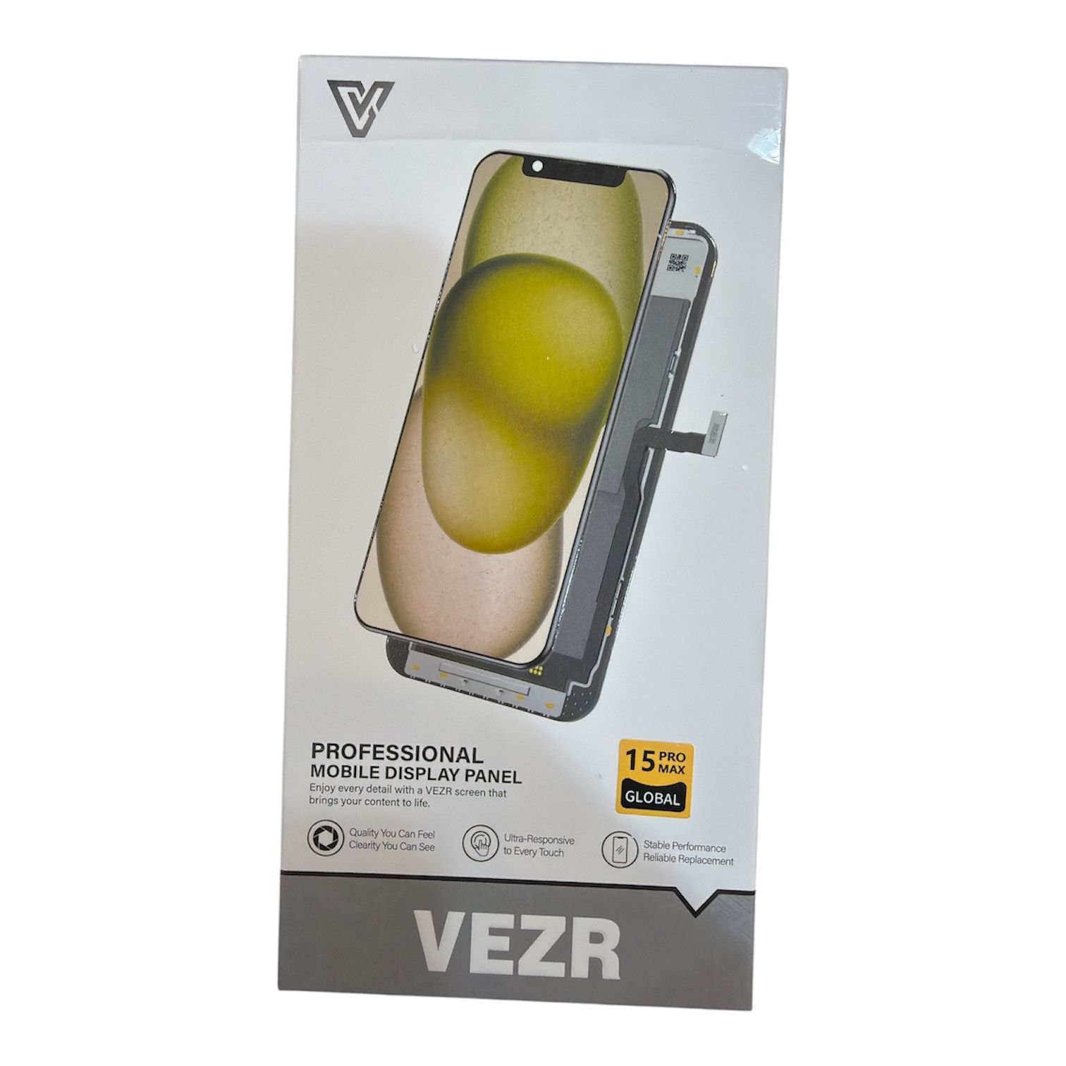 265731-1 DISPLAY IPHONE (VEZR) 15 PRO MAX(GLOBAL/OLED) AUTOPROGRAMABLE - Imagen 1