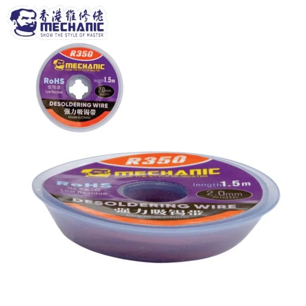 204904 HILO DESOLDADOR R-350 (1.5M/2.0MM) MECHANIC - Imagen 1