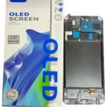 DISPLAY VZO SAMSUNG A20/A205 CON ARO NEGRO (OLED)