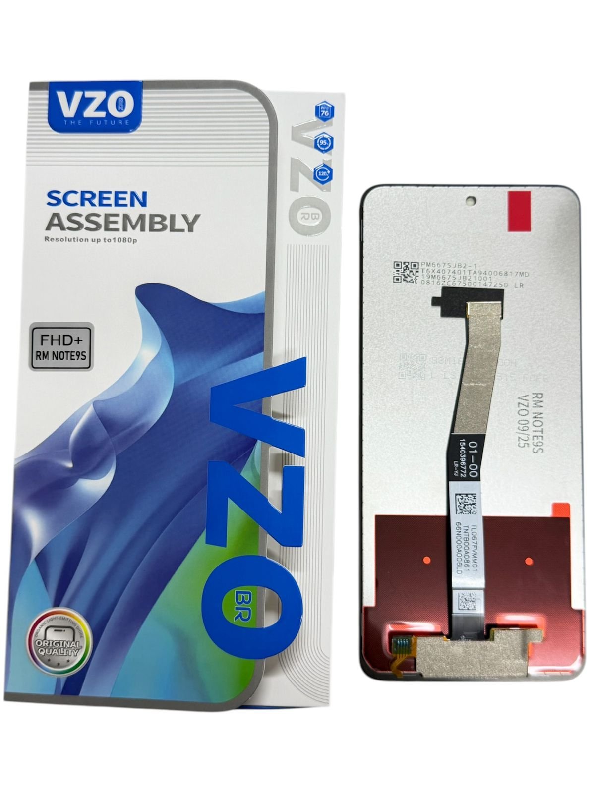 262290 DISPLAY VZO XIAOMI REDMI NOTE 9S NEGRO SIN ARO(INCELL) - Imagen 1