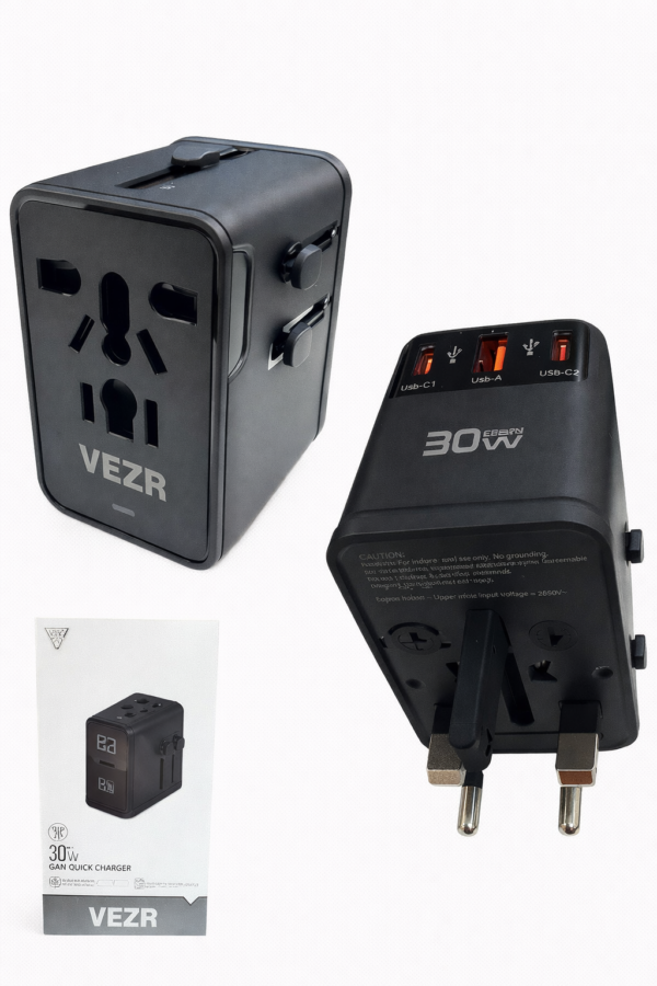 ADAPTADOR TOMADA VEZR VZ003 30W MULTIFUNCIONAL