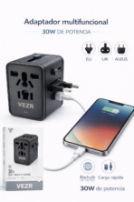 ADAPTADOR TOMADA VEZR VZ003 30W MULTIFUNCIONAL - Imagen 2