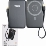 BATERIA EXTERNA (10000MAH) VEZR VP04 NEGRO 20W
