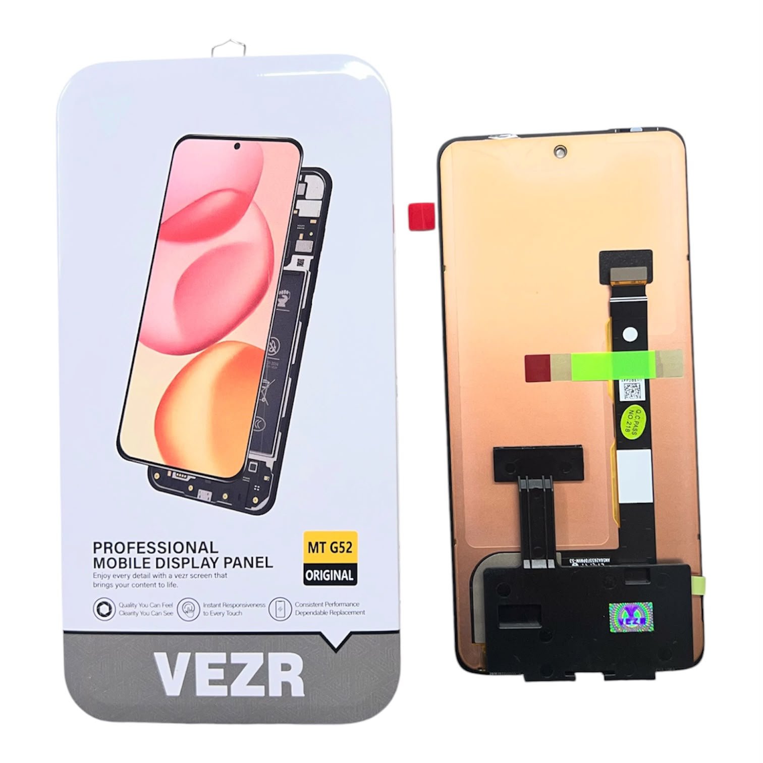 161579 DISPLAY MOTOROLA G52/G82/G72/EDGE 30 SIN ARO ORIGINAL VEZR - Imagen 1