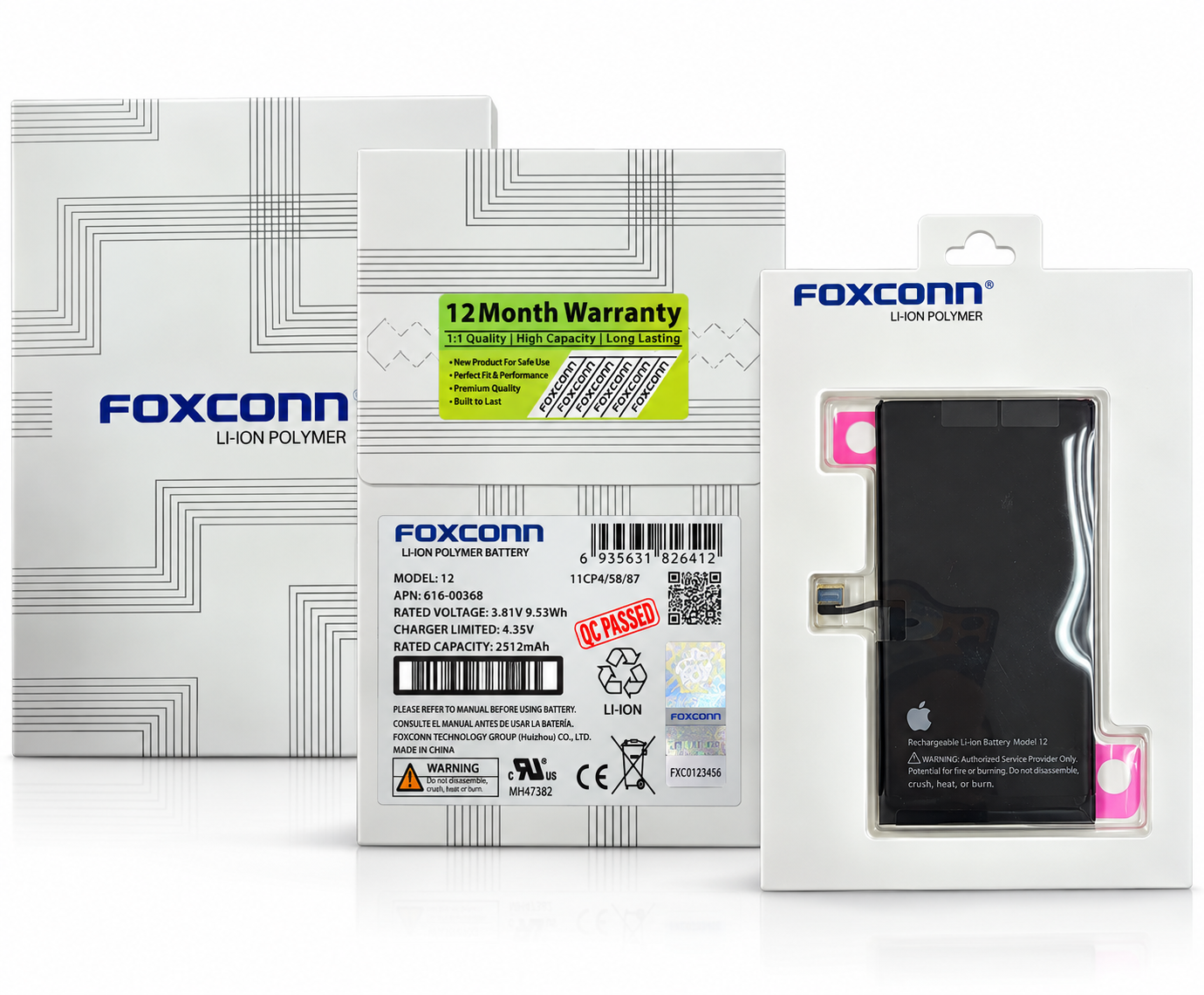 185495 BATERIA IPHONE FOXCOM 12/12 PRO - Imagen 1
