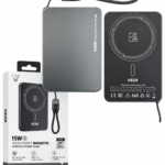BATERIA EXTERNA (10000MAH) VZ-W41 15W NEGRO MAGNETIC VEZR