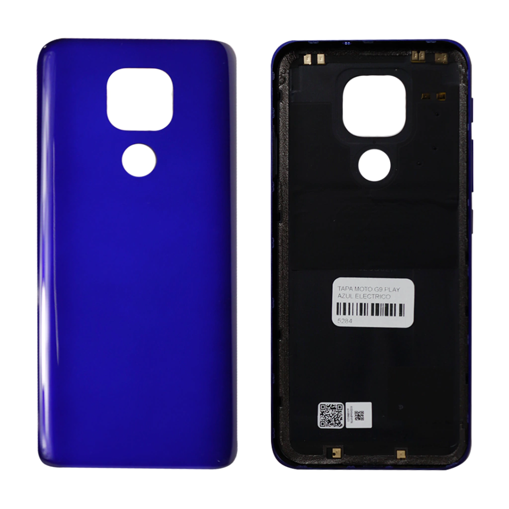155885 TAPA BATERIA MOTOROLA G9 PLAY AZUL - Imagen 1